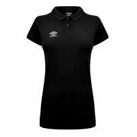 Umbro Women's Club Essential Polo Black/White Дамски тениски с яка