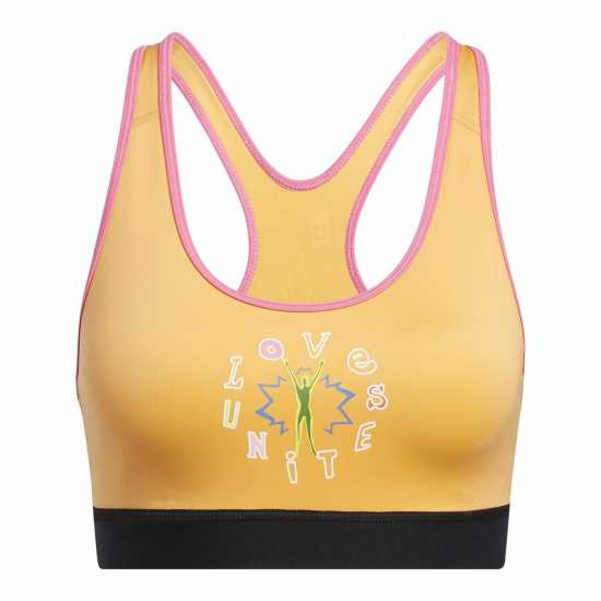 Adidas Дамски Спортен Сутиен С Графични Принтове Love Unites Believe This 2.0 Graphic Bra Womens  Спортни сутиени
