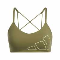 Adidas Дамски Спортен Сутиен С Лого Aeroreact Training Light-Support Logo Bra Womens  Спортни сутиени