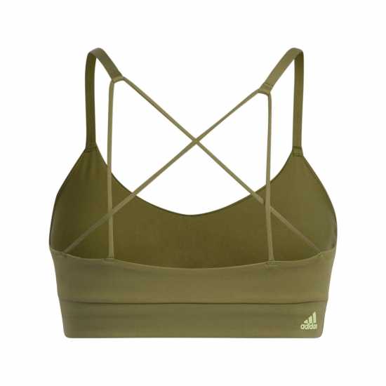 Adidas Дамски Спортен Сутиен С Лого Aeroreact Training Light-Support Logo Bra Womens  Спортни сутиени
