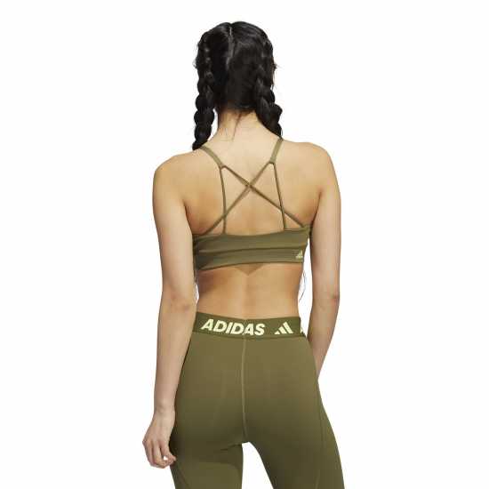 Adidas Дамски Спортен Сутиен С Лого Aeroreact Training Light-Support Logo Bra Womens  Спортни сутиени