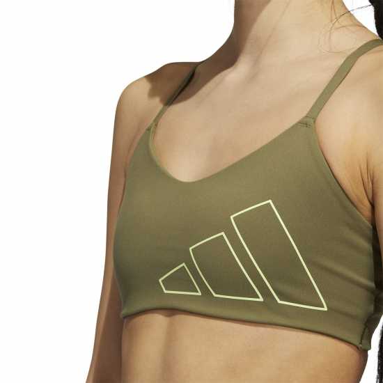 Adidas Дамски Спортен Сутиен С Лого Aeroreact Training Light-Support Logo Bra Womens  Спортни сутиени