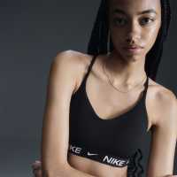 Nike Indy Light Support Women's Padded Adjustable Sports Bra Black/Black/Whi Спортни сутиени