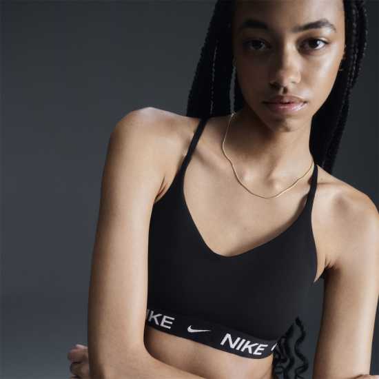 Спортни сутиени Nike Indy Light Support Women's Padded Adjustable Sports Bra Black/Black/Whi Nike Indy Light Support Women's Padded Adjustable Sports Bra Black/Black/Whi Спортни сутиени