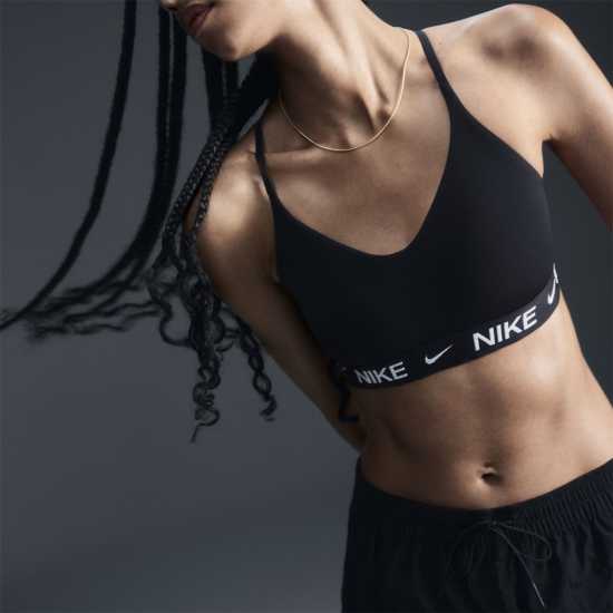 Спортни сутиени Nike Indy Light Support Women's Padded Adjustable Sports Bra Black/Black/Whi Nike Indy Light Support Women's Padded Adjustable Sports Bra Black/Black/Whi Спортни сутиени