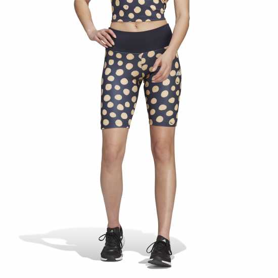 Adidas Дамски Шорти Farm Print Bike Shorts Womens  Дамски клинове за фитнес