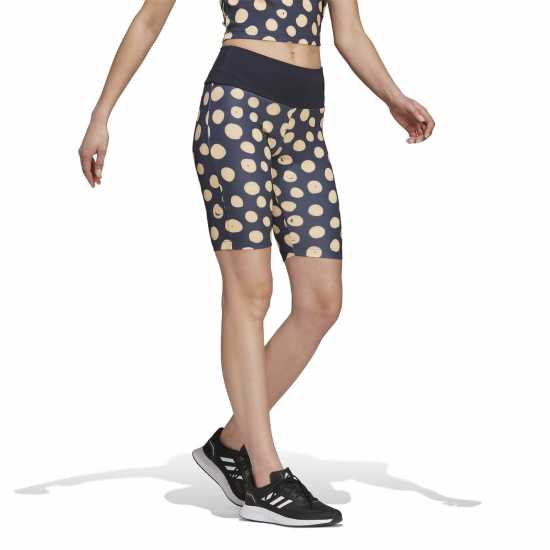 Adidas Дамски Шорти Farm Print Bike Shorts Womens  Дамски клинове за фитнес
