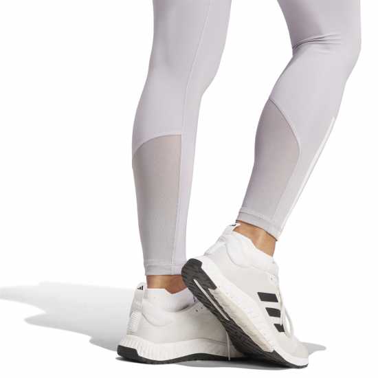 Дамски клинове за фитнес Adidas Techfit 3-Stripes 7/8 Leggings Сиво/Бяло Adidas Techfit 3-Stripes 7/8 Leggings Сиво/Бяло Дамски клинове за фитнес