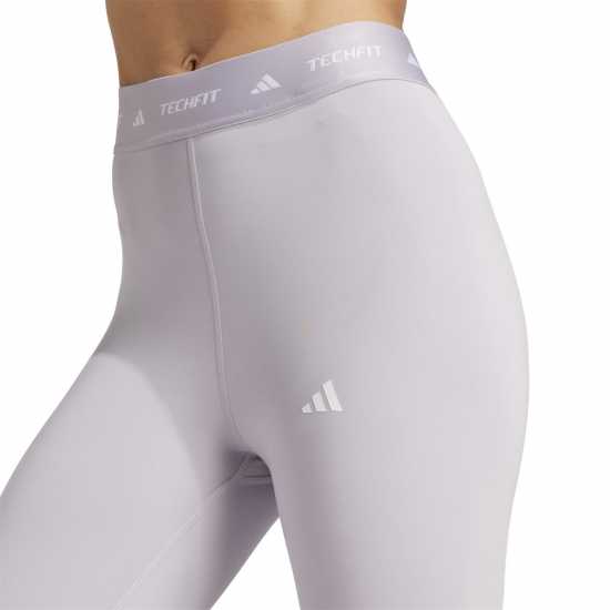 Дамски клинове за фитнес Adidas Techfit 3-Stripes 7/8 Leggings Сиво/Бяло Adidas Techfit 3-Stripes 7/8 Leggings Сиво/Бяло Дамски клинове за фитнес