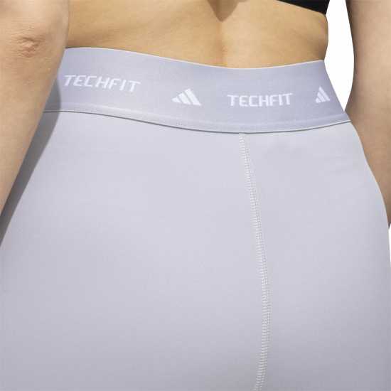 Дамски клинове за фитнес Adidas Techfit 3-Stripes 7/8 Leggings Сиво/Бяло Adidas Techfit 3-Stripes 7/8 Leggings Сиво/Бяло Дамски клинове за фитнес