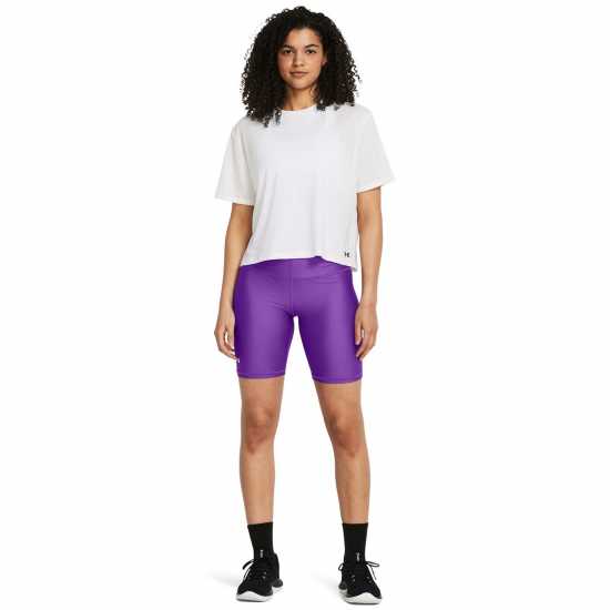 Дамски клинове за фитнес Under Armour Armour Bike Short Gym Womens Purple Under Armour Armour Bike Short Gym Womens Purple Дамски клинове за фитнес