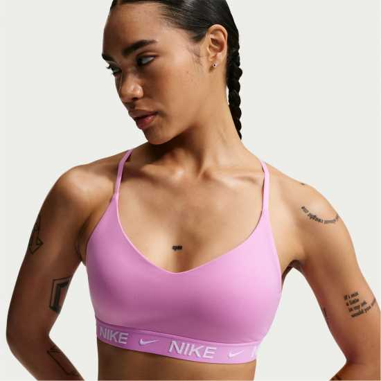 Nike Indy Light Support Women's Padded Sports Bra Light Magenta 