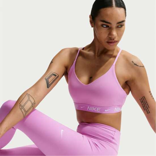Nike Indy Light Support Women's Padded Sports Bra Light Magenta 