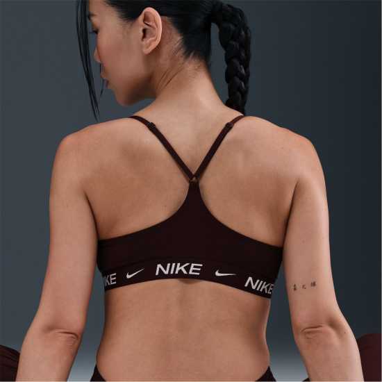 Nike Indy Light Support Women's Padded Sports Bra Бордово Смъстяване 