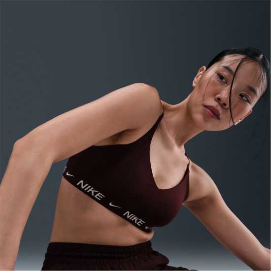 Nike Indy Light Support Women's Padded Sports Bra Бордово Смъстяване 
