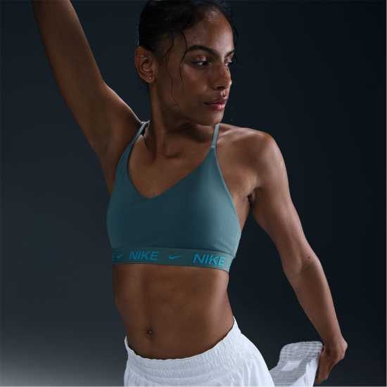 Nike Indy Light Support Women's Padded Sports Bra Димно синьо 