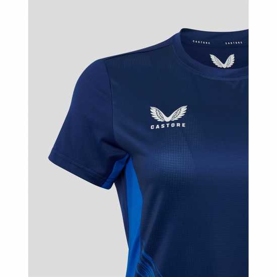 Md Ss Tee Ld99 Navy/Blue Дамски тениски и фланелки