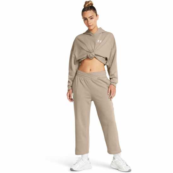 Under Armour Armour Ua Rival Terry Crop Wide Leg Tracksuit Bottom Womens Under Armour Armour Ua Rival Terry Crop Wide Leg Tracksuit Bottom Womens