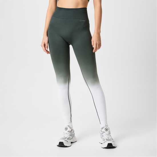 Usa Pro Ombre Leggings Бижу Блу/Бял Дамски клинове за фитнес