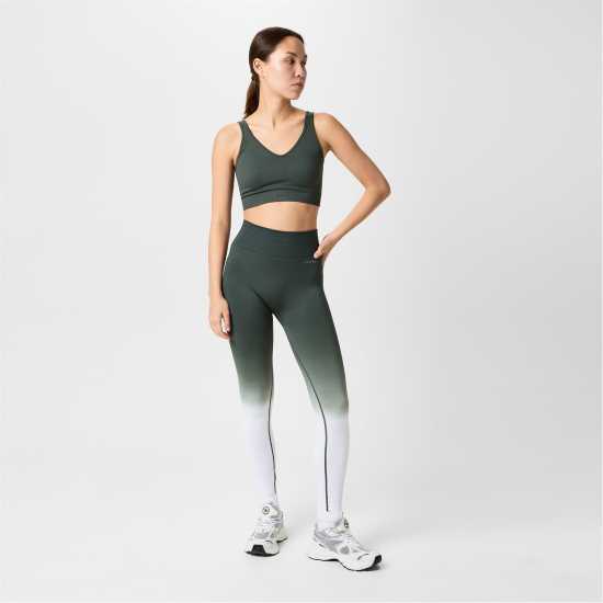 Usa Pro Ombre Leggings Бижу Блу/Бял Дамски клинове за фитнес