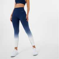 Usa Pro Ombre Leggings Морско синьо/Бяло Дамски клинове за фитнес