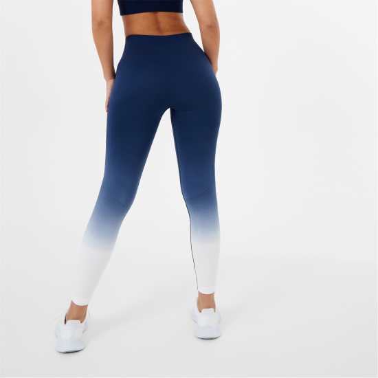 Usa Pro Ombre Leggings Морско синьо/Бяло Дамски клинове за фитнес