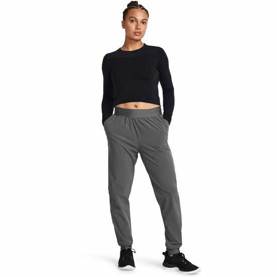Under Armour Women's High Rise Woven Performance Tracksuit Bottom Сиво 