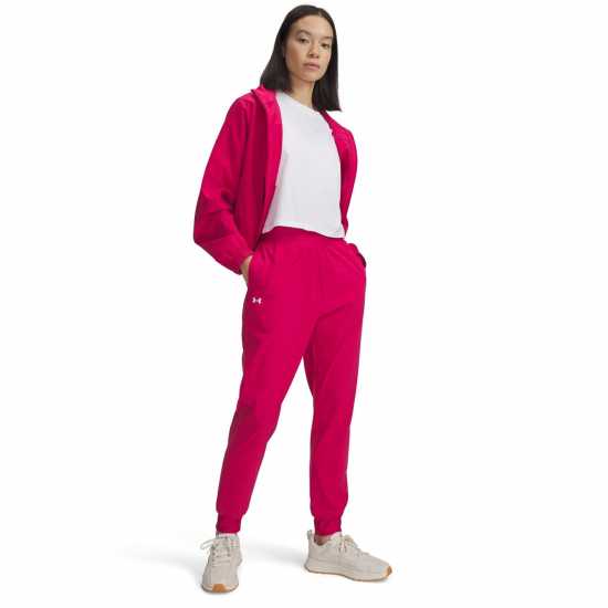 Under Armour Women's High Rise Woven Performance Tracksuit Bottom Розово 