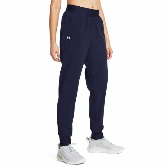 Under Armour Women's High Rise Woven Performance Tracksuit Bottom Синьо 