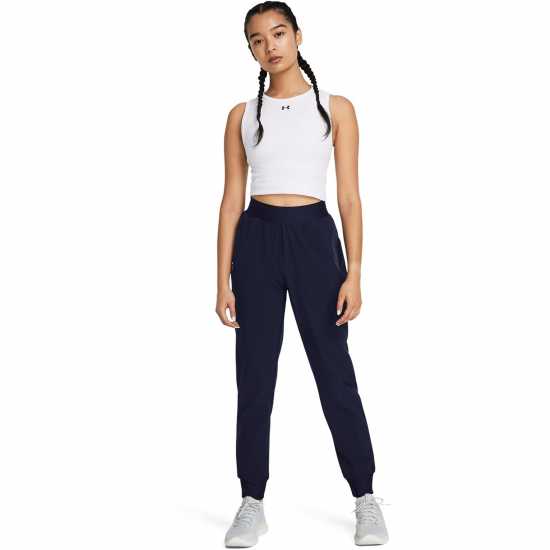 Under Armour Women's High Rise Woven Performance Tracksuit Bottom Синьо 