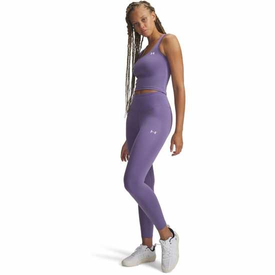 Under Armour Women's Motion Ankle Gym Legging Purple/White 