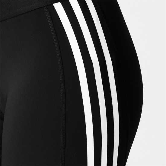 Adidas Alphaskin 3-Stripes Leggings Womens Black/White Дамски клинове за фитнес