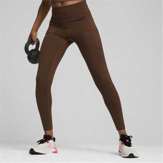 Puma Cloudspun Soft Hw Fl Tight Gym Legging Womens Еспресо Дамски клинове за фитнес
