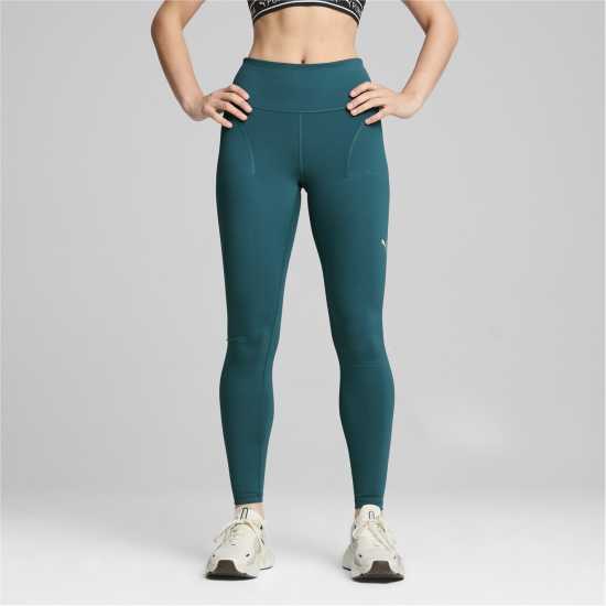 Puma Cloudspun Soft Hw Fl Tight Gym Legging Womens Студено зелено Дамски клинове за фитнес