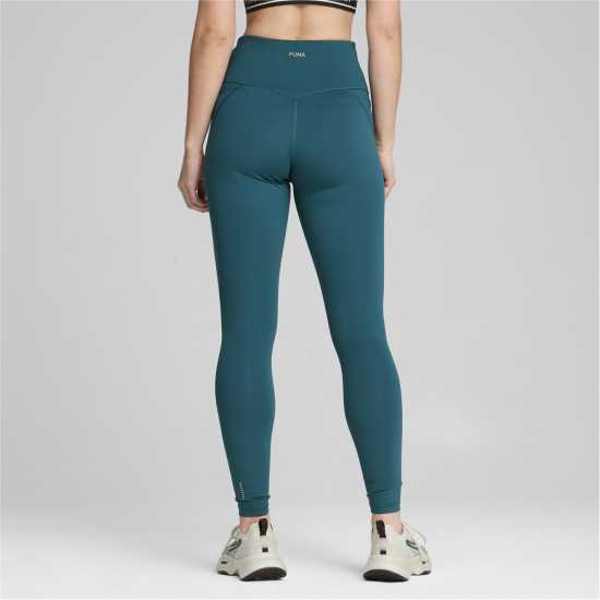 Puma Cloudspun Soft Hw Fl Tight Gym Legging Womens Студено зелено Дамски клинове за фитнес