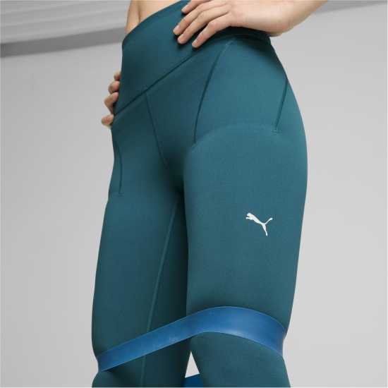 Puma Cloudspun Soft Hw Fl Tight Gym Legging Womens Студено зелено Дамски клинове за фитнес