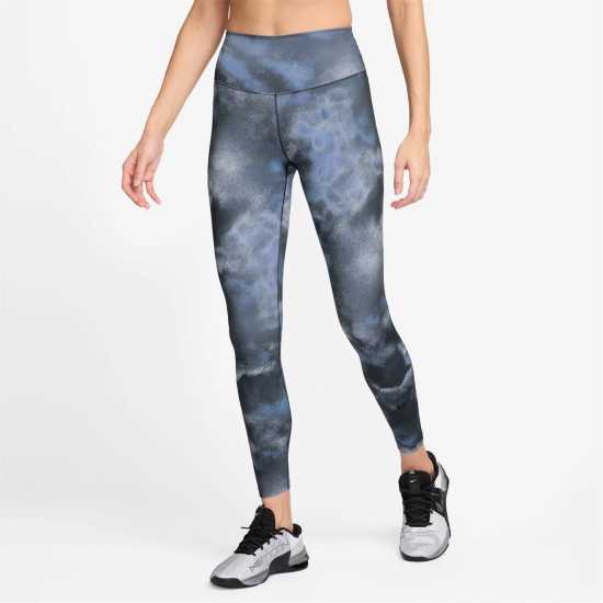 Дамски клинове за фитнес Nike One High-Rise Tights Womens АОП Морско синьо Nike One High-Rise Tights Womens АОП Морско синьо Дамски клинове за фитнес