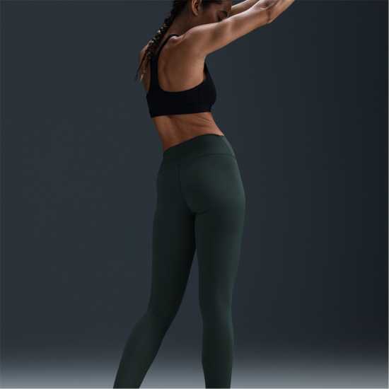 Nike One High-Rise Tights Womens Винтажно зелено Дамски клинове за фитнес