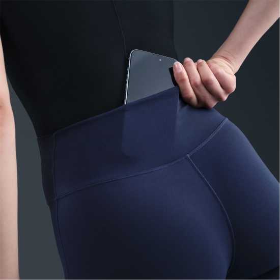 Nike One High-Rise Tights Womens Midnight Navy Дамски клинове за фитнес