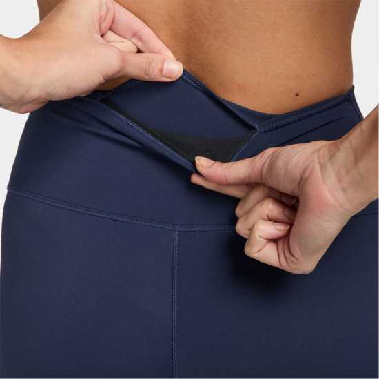 Nike One High-Rise Tights Womens Midnight Navy Дамски клинове за фитнес