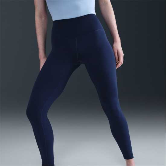 Nike One High-Rise Tights Womens Midnight Navy Дамски клинове за фитнес