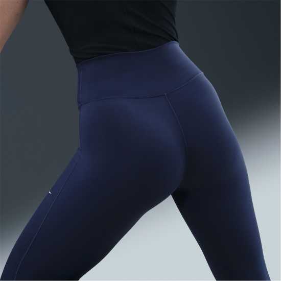 Nike One High-Rise Tights Womens Midnight Navy Дамски клинове за фитнес