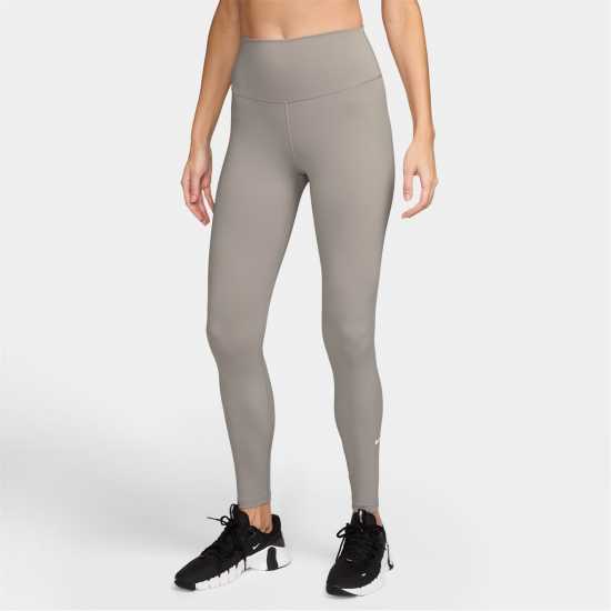 Nike One High-Rise Tights Womens Колеж Сиво/Бяло Дамски клинове за фитнес