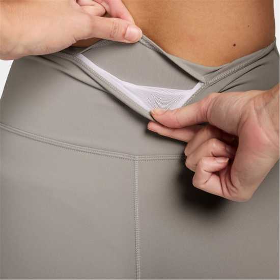 Nike One High-Rise Tights Womens Колеж Сиво/Бяло Дамски клинове за фитнес