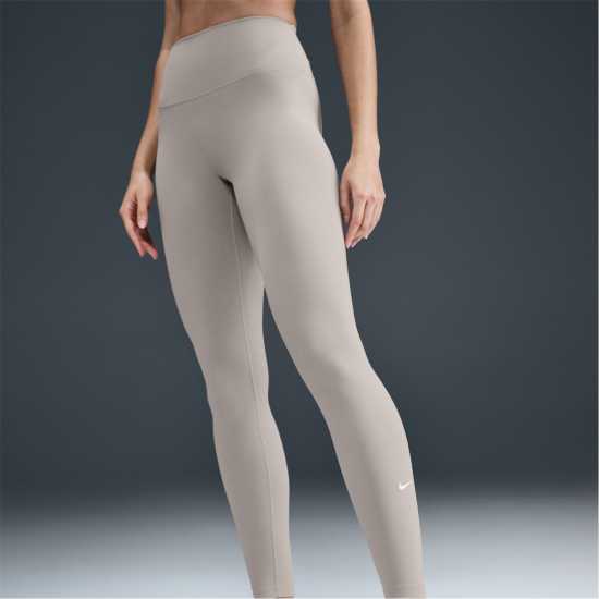 Nike One High-Rise Tights Womens Колеж Сиво/Бяло Дамски клинове за фитнес