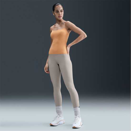 Nike One High-Rise Tights Womens Колеж Сиво/Бяло Дамски клинове за фитнес
