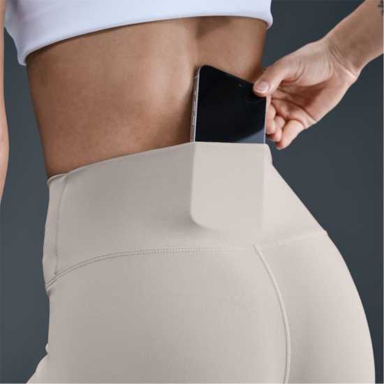 Nike One High-Rise Tights Womens Колеж Сиво/Бяло Дамски клинове за фитнес