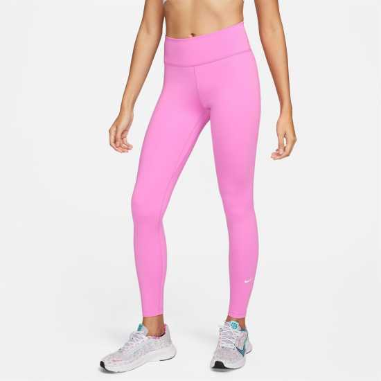 Nike One High-Rise Tights Womens Игриво розово Дамски клинове за фитнес