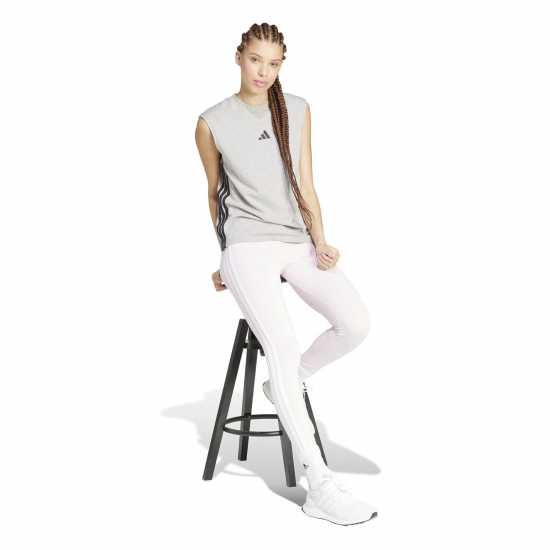 Дамски клинове за фитнес Adidas Essentials 3-Stripes Cotton Leggings Womens Adidas Essentials 3-Stripes Cotton Leggings Womens Дамски клинове за фитнес