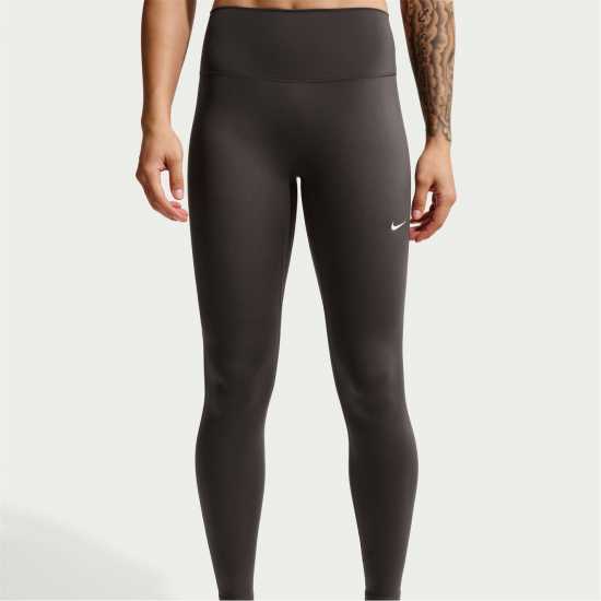 Nike Дамски Клин One Seamless Front High-Waisted Leggings Womens Thunder Grey 